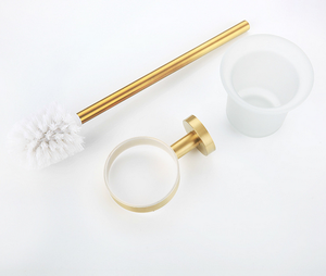 Ensemble d'accessoires de salle de bain de luxe Daystar Trade en or, porte-serviettes double mural, design moderne écologique, finition polie - Product Image 6