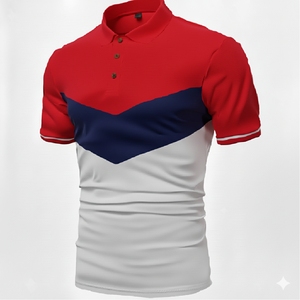 Men’s <b>Classic</b> Casual Polo Shirt Short Sleeve Cotton Blend Summer Slim Fit Comfortable Daily Wear Top - Product Image 4