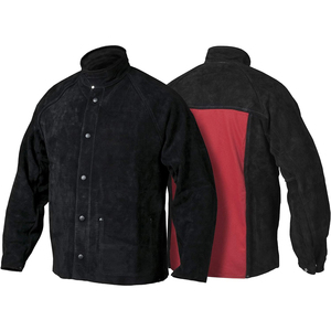 Chaqueta de Trabajo de Cuero Vacuno de Primera Calidad para Soldadores, Ropa Protectora Industrial, Trajes de Trabajo para Soldadores y Bomberos - Product Image 1