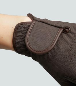 Guantes de equitación de cuero Signature, guantes de agarre de alto rendimiento para invierno, guantes deportivos ecuestres premium, personalización de marca, venta al por mayor OEM - Product Image 1