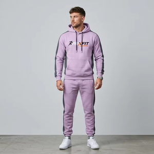 Ensemble de survêtement slim fit pour homme, design de haute qualité, personnalisation de votre logo, prix bas, survêtements pour homme tendance, service OEM - Product Image 1