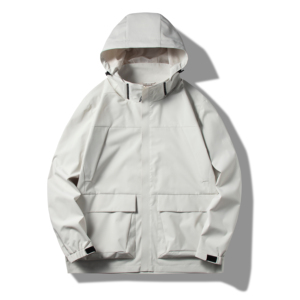 Chaqueta Softshell Impermeable y Transpirable para Hombre, con Cierre, Bolsillos Grandes, Diseño Ligero Informal, con Capucha, UPF 35+, para Pesca - Product Image 6