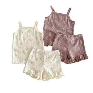 Pijamas de Verano para Niñas, Algodón Fino de Primera Clase, Ropa de Casa para Niños, Traje de Tirantes para Bebés, Ropa Infantil - Product Image 6