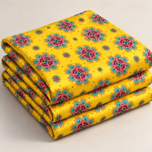 Tela de Satén de Seda y Algodón Orgánico con Estampado Floral, Tejido para Vestidos, Chales y Prendas - Product Image 2
