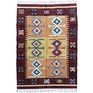 Alfombra de algodón de seda de 3x5 pies hecha a mano adecuada para el piso del dormitorio o el acento del área del salón - Product Image 2