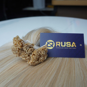 Extensiones de Cabello Virgen Vietnamita Rusa Hair Mini con Puntas Planas, Doble Trama a Máquina, Colores Personalizables, Paquete de 100g - Product Image 1