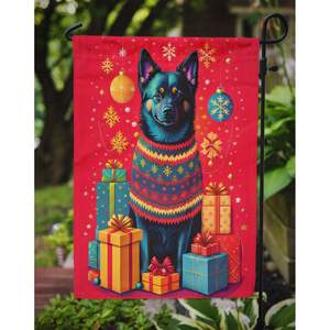 Schipperke vacances noël jardin drapeau multicolore décoratif cour drapeau bannière pour Patio oeuvre jardin lits pour boîte aux lettres décor - Product Image 3