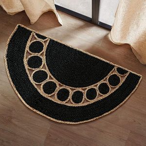 Alfombra de Yute y Algodón Hecha a Mano y Ecológica 2026, Acolchada y Lavable para Dormitorio y Sala de Estar - Product Image 1