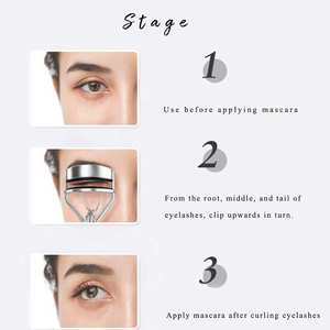 ที่ดัดขนตาสแตนเลสแบบตามหลักสรีรศาสตร์พร้อมด้ามจับที่สะดวกสบายและแรงกดที่อ่อนโยนเพื่อการดัดขนตาให้ดูเป็นธรรมชาติ - Product Image 6