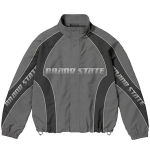 Survêtement de sport respirant en molleton jaune personnalisé |   Vêtements décontractés imperméables et coupe-vent avec logo brodé |   Fabricant OEM pour hommes - Product Image 5