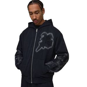 Custom Manufacturers Winter High Quality Casual Designer Heavyweight Regular Fit 100% Cotton <b>Plain</b> Dyed <b>Black</b> Men's <b>Hoodie</b> - Product Image 1