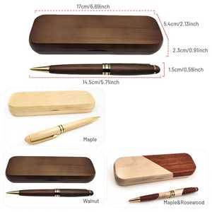 Custom Eco-Friendly Wooden Promotional Ballpoint <b>Pen</b> Personalized Logo Embossing Wooden Gift <b>Box</b> Welcome Gifts Christmas - Product Image 4
