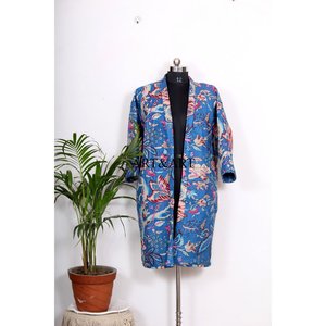 Bata de seda vintage para mujer, estilo bohemio, kimono de lujo al por mayor, bata de baño personalizada 100% seda - Product Image 2