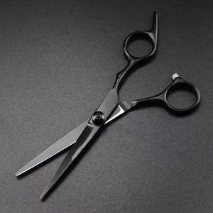 Tijeras de corte de pelo de tornillo negro de acero japonés profesional corte de pelo adelgazamiento peluquero tijeras de corte de pelo tijeras de peluquería - Product Image 6