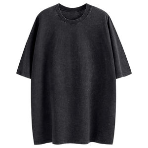 Camisetas de Algodón 100% para Mujer, Tallas Grandes, Corte Holgado, Lavado Ácido, Cuello Redondo, Secado Rápido, Transpirables, Alta Calidad, Precio Razonable, Personalizables OEM - Product Image 3