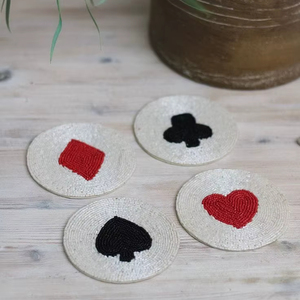 Elegant Handmade Glass Seed Beads <b>Coaster</b> Perfect <b>For</b> Serving <b>Drinks</b> While Adding Decorative Charm To Dining Tables - Product Image 1