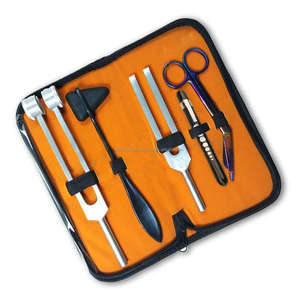 Kit de Martillos de Reflejos Neurológicos, Set de Enseñanza Médica, Mango de Acero Inoxidable, Bolsa de Transporte Manual, para Médicos, Enfermeras, Estudiantes de Veterinaria - Product Image 1