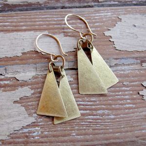 Bijoux de mode en cuivre et laiton durables de luxe, écologiques et fabriqués à la main, modèle 1, pour accessoires de mode en cristal - Product Image 1