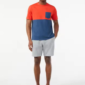 Customized Logo <b>Silk</b> Screen Printed 100% Cotton Worsted T-<b>Shirt</b> for <b>Men</b> Women Solid Color with Pocket - Product Image 6
