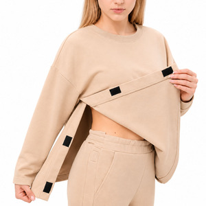 Women's Shoulder Surgery shirt Easy Dressing Top Recovery Pullover <b>Arm</b> <b>Sling</b> Cast Friendly Recovery Pullover Top - Product Image 2