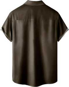 Nouvelle arrivée : chemise hawaïenne à col imprimée pour homme, luxe, manches courtes, pour les vacances à la plage, tenue d'été - Product Image 2