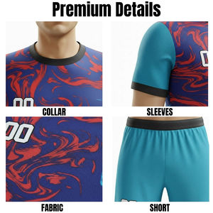 Uniforme de Fútbol Personalizado al por Mayor para Hombre, Uniforme de Club de Fútbol, Equipación Deportiva, 100% Poliéster Transpirable de Alta Calidad - Product Image 6