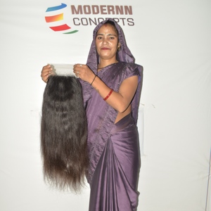 Wholesale 100% Virgin Remy Indian Hair Extensions Machine Double Weft Long for HD Straight <b>Wig</b> Braiding 100g All Colors - Product Image 5
