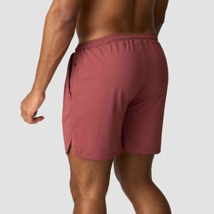 Men's High Quality 100% Cotton Canvas <b>Athletic</b> Shorts Custom Logo Front Quick Dry Mid Waist Drawstring Closure Private Label - Product Image 2