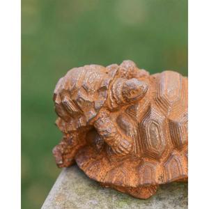 Metal Crafts <b>Rusty</b> Mini Turtle Sculpture Easy Portable <b>Garden</b> Supplies <b>Ornaments</b> Handmade Turtle For Sale Cheap Price - Product Image 2