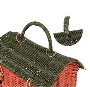 Panier de rangement en rotin en forme de maison mignonne avec poignée pour la décoration de la maison - Product Image 4
