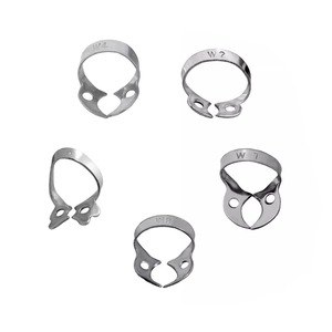 Juego de 5 Pinzas de Goma para Endodoncia Manuales, Instrumentos Dentales de Restauración, Acero Inoxidable - Product Image 1