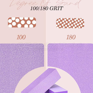 Bloque pulidor de uñas profesional ligero de EVA y acero inoxidable con agarre cómodo y múltiples lados para suavizar y dar forma - Product Image 3