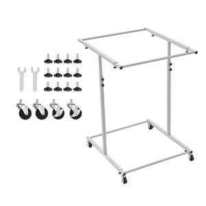Scaffale Verticale per Archiviazione Blueprint su Ruote, Organizzatore di Documenti Mobile in Acciaio Regolabile - Product Image 1