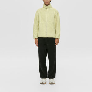 Wholesale Rate Men's Light Green Sherpa <b>Jackets</b> Professional Fleece Material Knitted Fabric Wool High Street Style Men's <b>Jackets</b> - Product Image 1