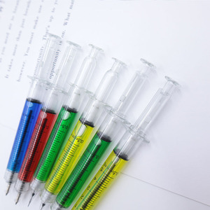 Syringe Shape Ballpoint <b>Pen</b> 0.7mm Plastic Novelty <b>Pen</b> Custom Logo Promotional Medical <b>Gift</b> <b>Pen</b> Bulk - Product Image 4