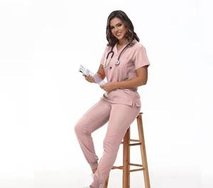Vente chaude 2024 : Ensembles de blouses blanches personnalisables pour infirmières, uniformes d'hôpital en polyester pour femmes - Product Image 4