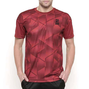 เสื้อยืดคอมเพรสชั่นสำหรับผู้ชาย ใช้กลางแจ้ง ออกกำลังกาย แห้งเร็ว ระบายอากาศดี เป็นมิตรกับสิ่งแวดล้อม ผลิตจากผ้าสแปนเด็กซ์/โพลีเอสเตอร์ สำหรับขายออนไลน์ - Product Image 1