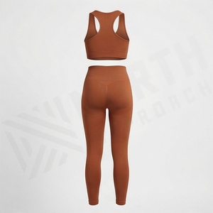 Conjunto de Yoga para Mujer en Todas las Tallas, Ropa Deportiva Cómoda, Sin Costuras, para Gimnasio, Ejercicio, Fitness y Deportes - Product Image 2