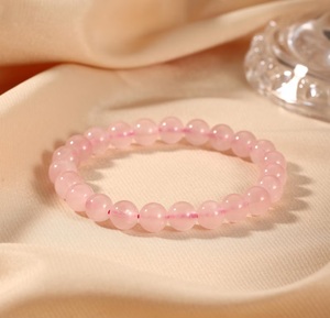 Natural Rose Quartz <b>Bracelet</b> 8mm Round Beads <b>Healing</b> Crystal Stone Stretch <b>Bracelet</b> Wholesale Women Jewelry - Product Image 3