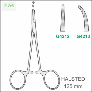 Surgical Kelly Forceps Curved Straight 14cm 16cm Hemostatic <b>Clamp</b> Stainless Steel Autoclavable - Product Image 1