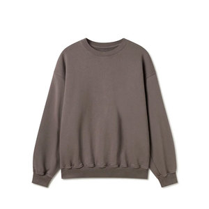 Sweat-shirts en molleton français 100% coton de haute qualité, sweat-shirt blanc à col rond, impression sur sweat-shirt pour homme - Product Image 1