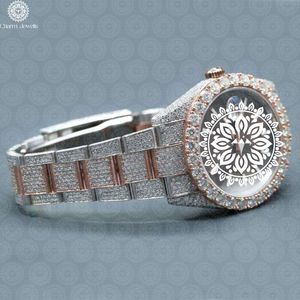 Reloj de Lujo para Hombre Charm Jewels, con Bisel de Diamantes de Acero Inoxidable, Movimiento Mecánico Analógico, Caja de 40 mm, Resistente al Agua 10 Bar - Product Image 4