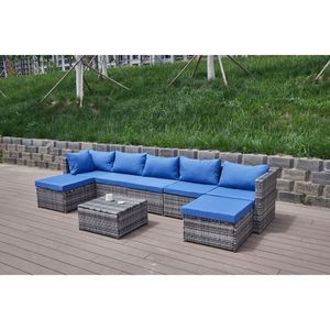 Divano da Patio con Cuscini Confortevoli per Arredamento da Esterno - Product Image 6