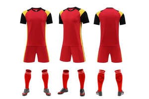 Uniforme de Fútbol Unisex de Calidad Garantizada con Camiseta de Manga Corta, Tela Transpirable de Secado Rápido, Color y Nombres de Equipo Personalizables - Product Image 5