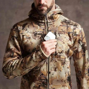 Spring and Summer Waterproof Soft <b>Shell</b> Hunting Jacket Camouflage Zipper Long Sleeve Hunting Jacket - Product Image 5
