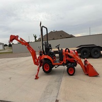 Nouveau tracteur agricole diesel hydrostatique BX23S de 23 CV avec chargeur et pelle rétrocaveuse, testé et inspecté