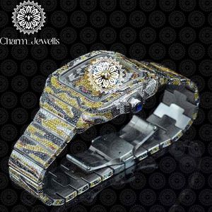 Reloj de Lujo para Hombre Charm Jewells, de Acero Inoxidable, Caja Cuadrada de 40 mm, Movimiento Mecánico, Esfera de Cristal de Zafiro, Resistente al Agua 10 Bar - Product Image 3