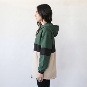 Chaqueta cortavientos ligera para mujer con capucha, informal, 100% nailon poliéster, con cremallera de cuarto, impermeable, de secado rápido, con capucha. - Product Image 6