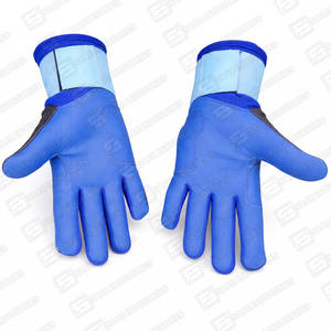 Nuevos Guantes Deportivos de Béisbol y Sóftbol de Piel Genuina de Vacuno Azul Digital con Palma de Cuero Negro para Entrenamiento de Bateo - Product Image 2