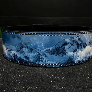 OEM Services Wholesale Professional Weightlifting Anime Lever <b>Belt</b> Leather Cowhide Breathable Lightweight Non-Slip - Product Image 4